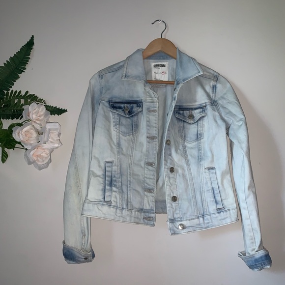 Garage Jackets & Blazers - 🌿 Garage Bleached Denim Jean Jacket Cropped